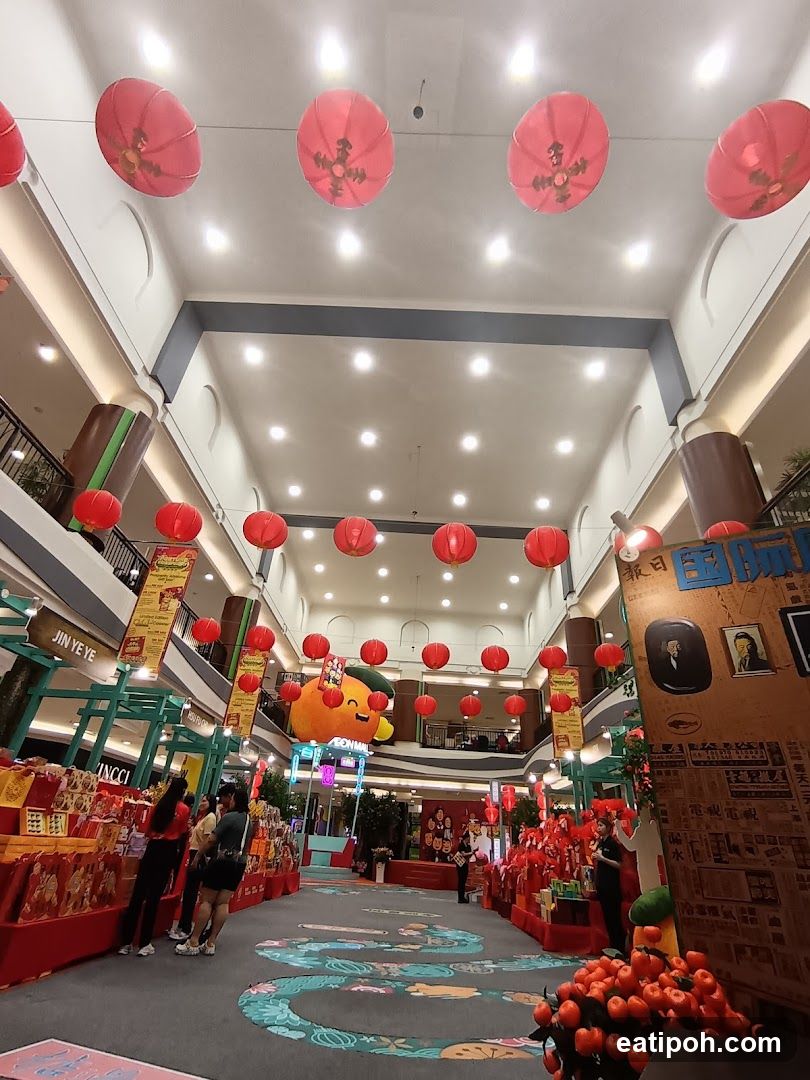 Shopping Mall Interior Decorated for Festival