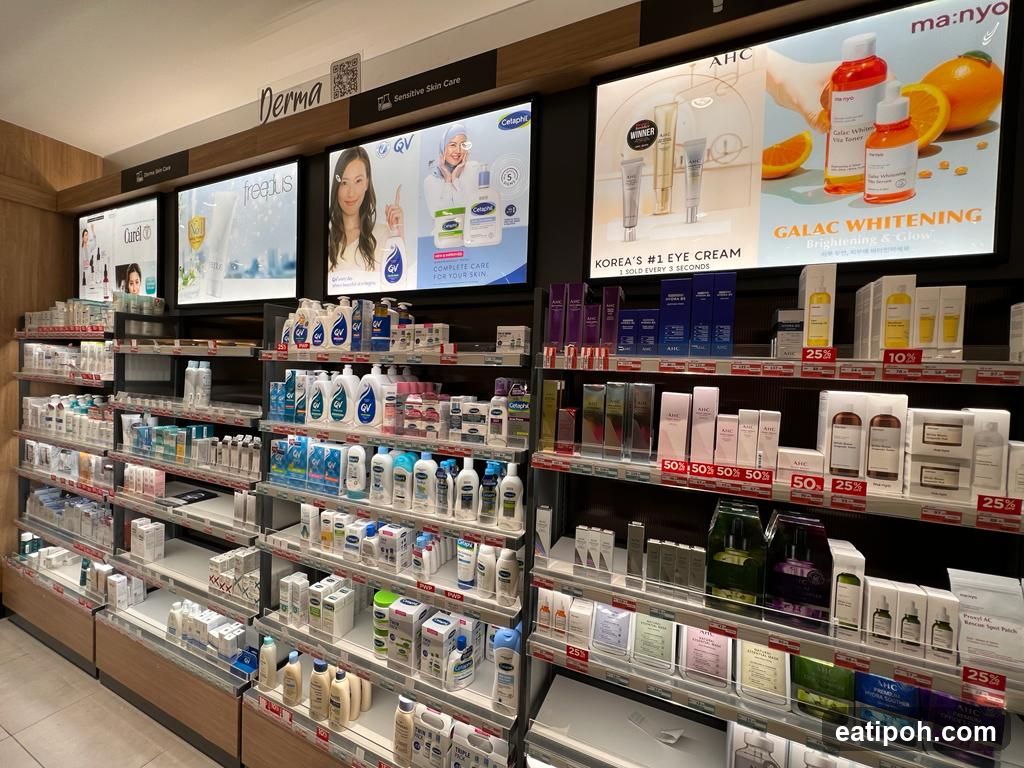 Interior of a cosmetics store
