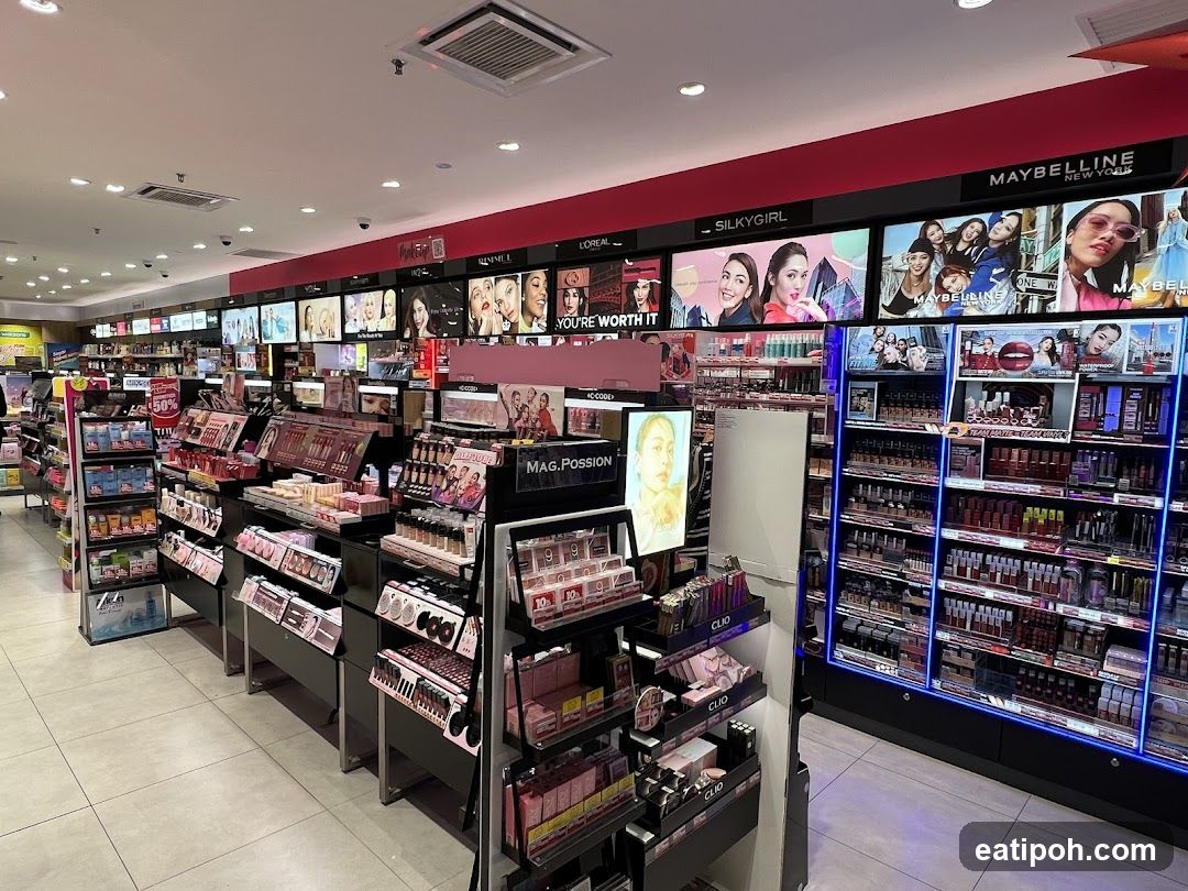 Interior of cosmetics store