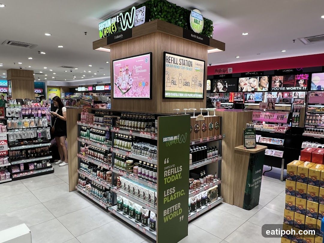 Interior of a retail store