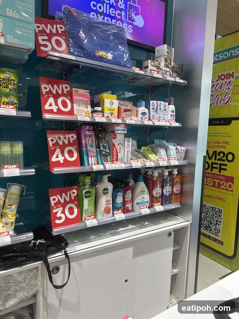 Store Interior Shelf Display