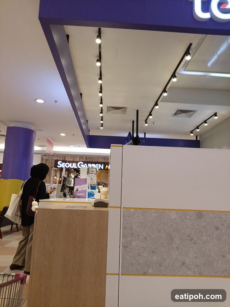 Interior of shopping mall