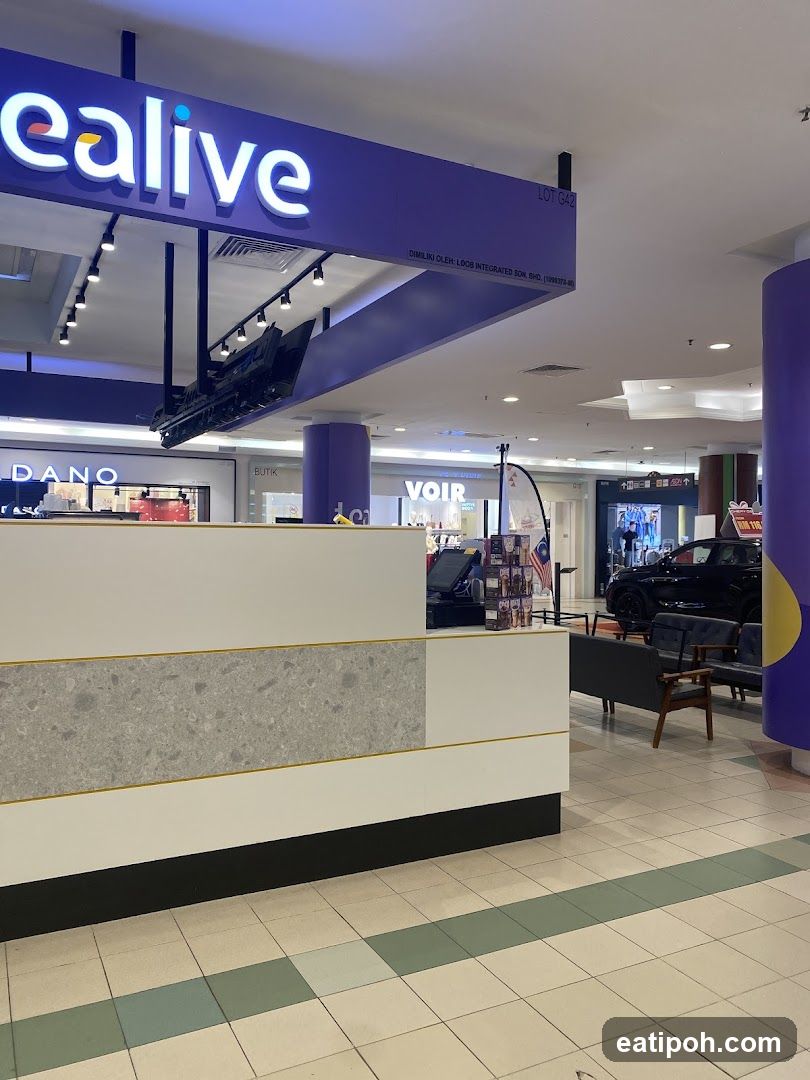 Interior of shopping mall