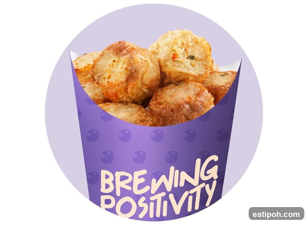 Fried Food in a Purple Container
