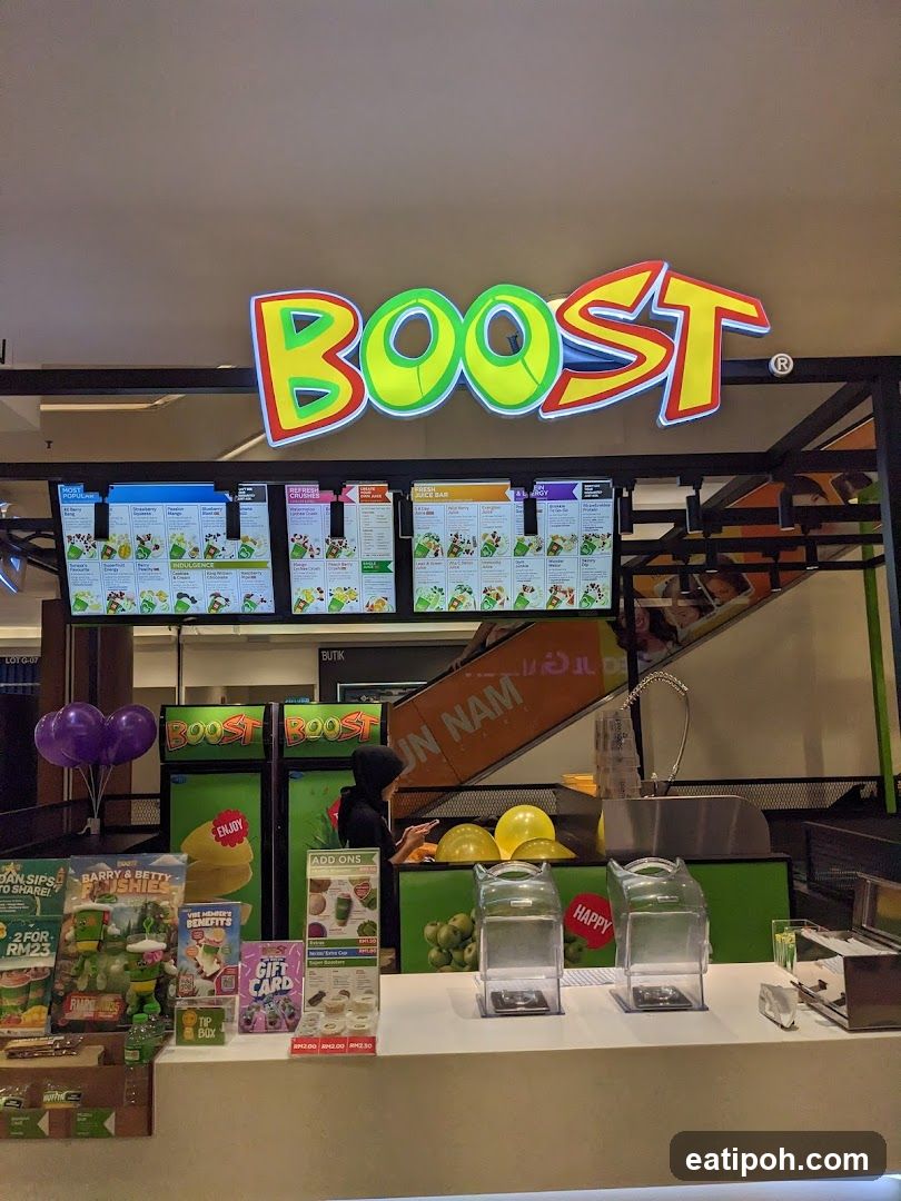BOOST Juice Shop Interior