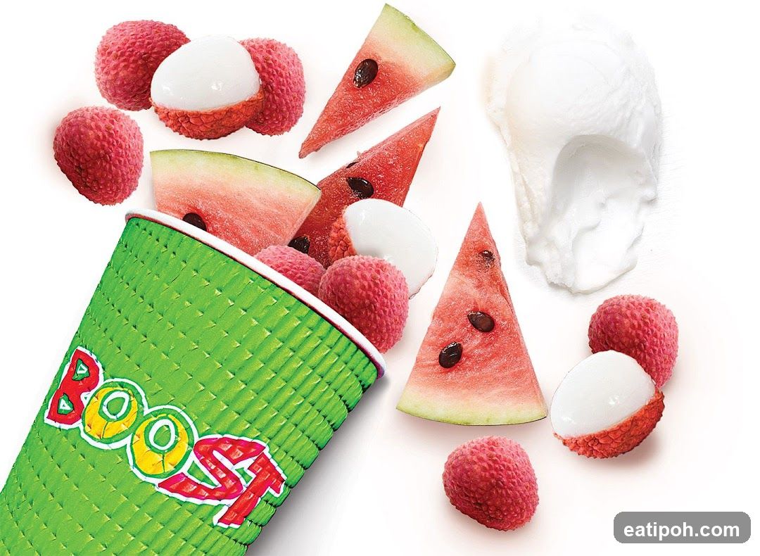 Boost Cup with Lychee and Watermelon
