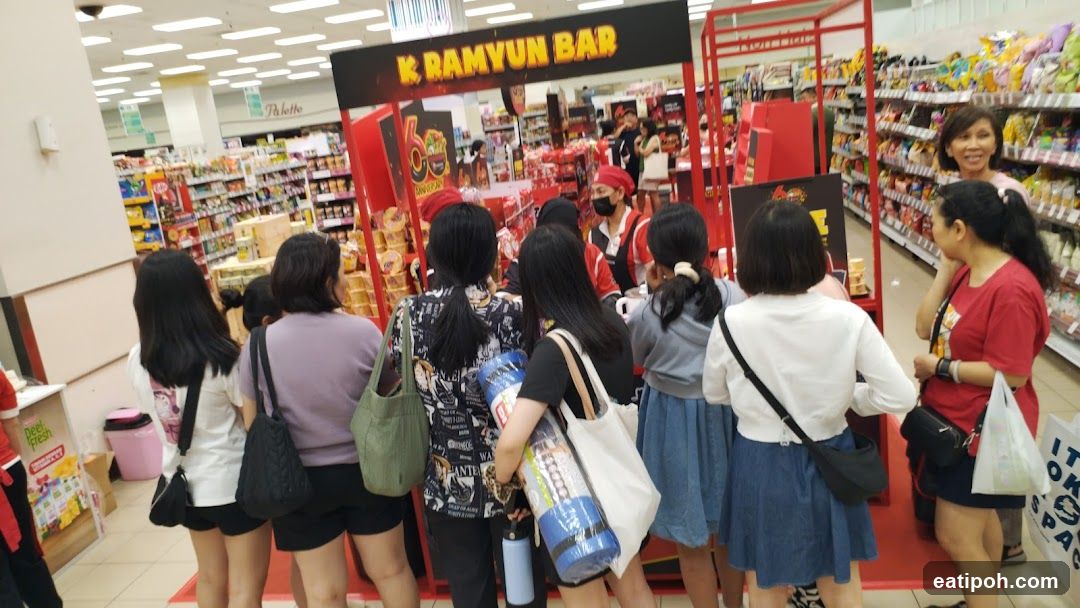 Inside a supermarket