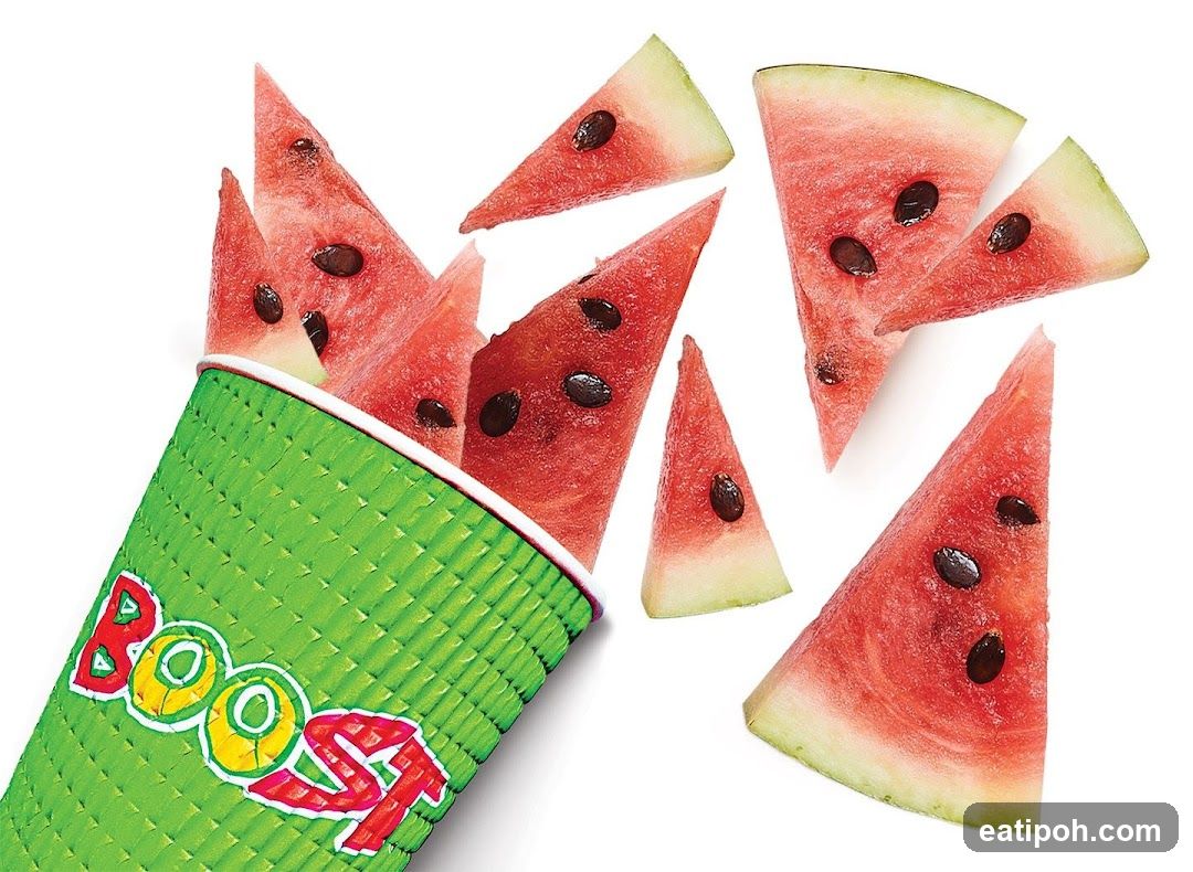 Watermelon Slices in a Boost Cup