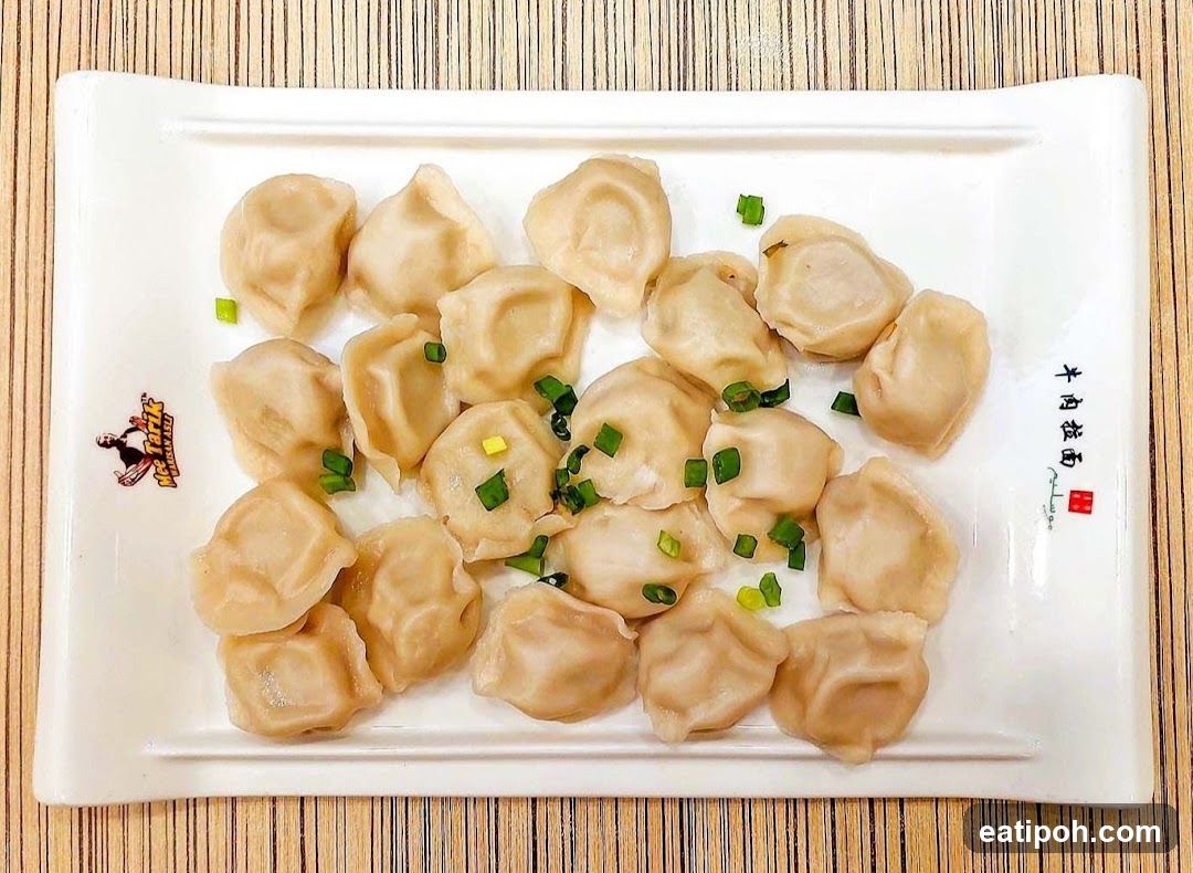 Dumplings on Plate