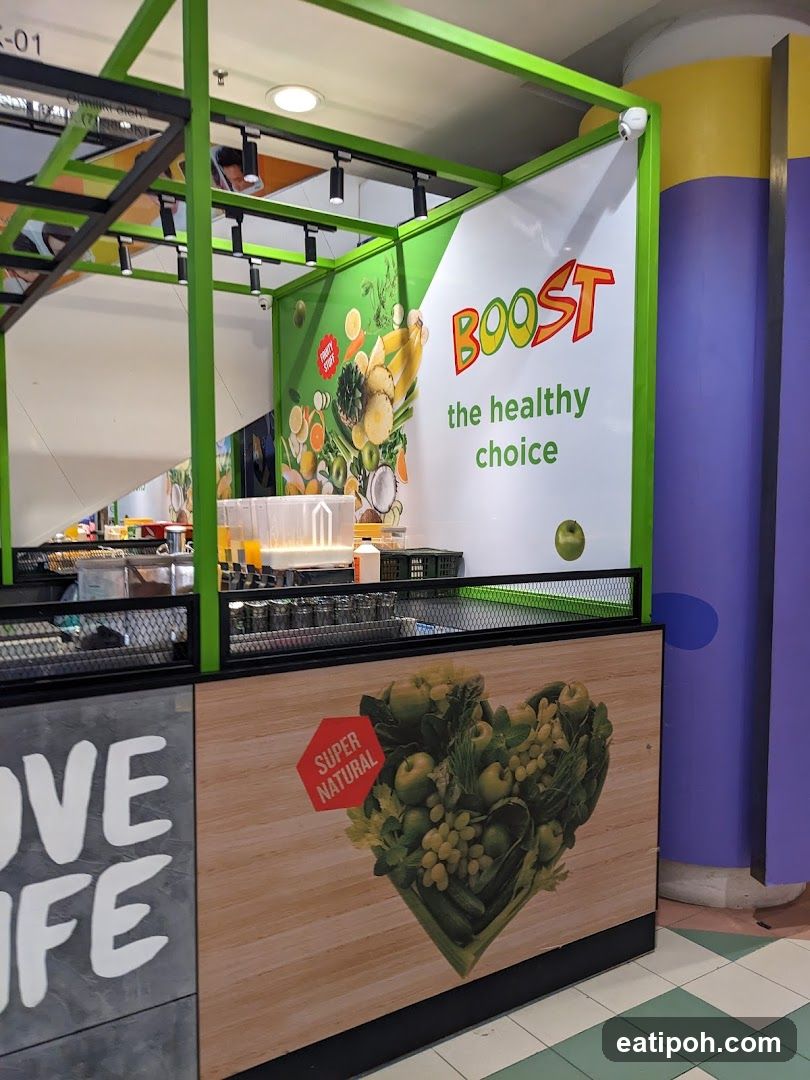 Boost Juice Stand Interior