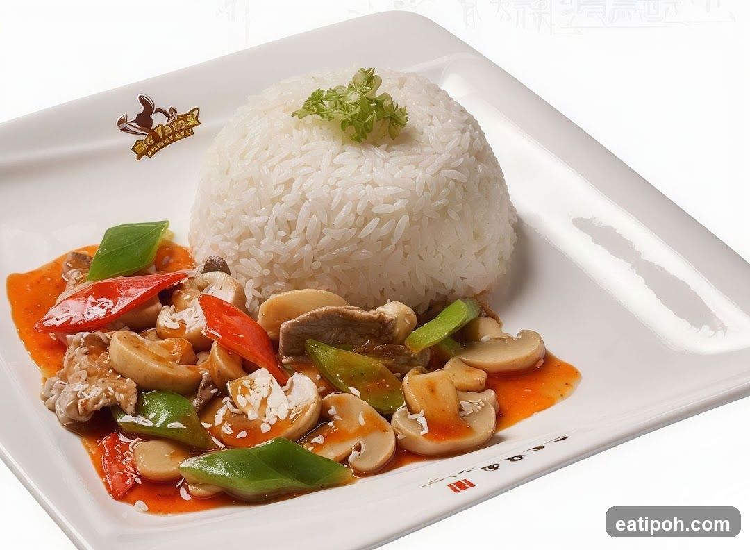 Stir-fried dish with rice