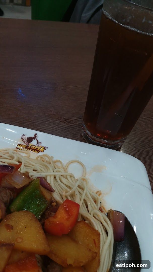 Dining Table with Food and Drink