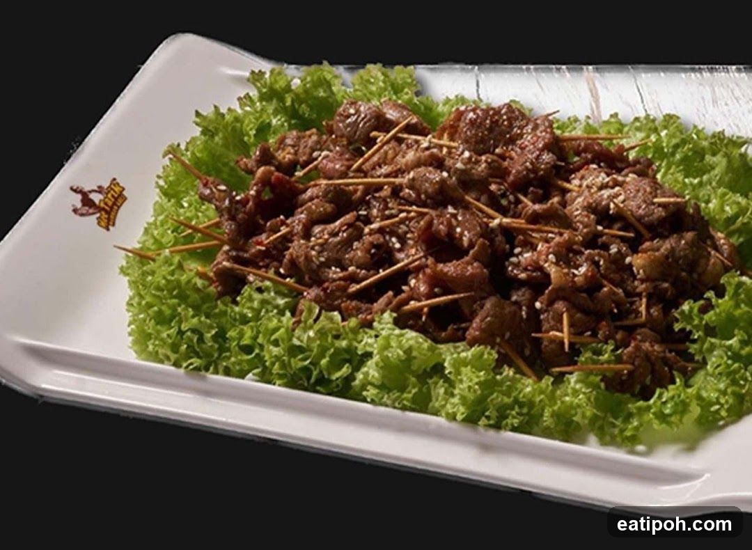 Beef Skewers with Lettuce