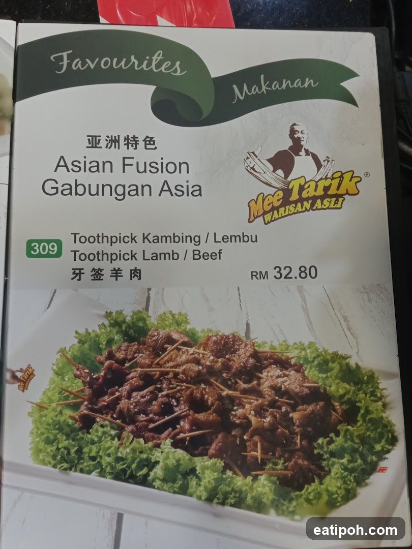 Mee Tarik Warisan Asli Menu