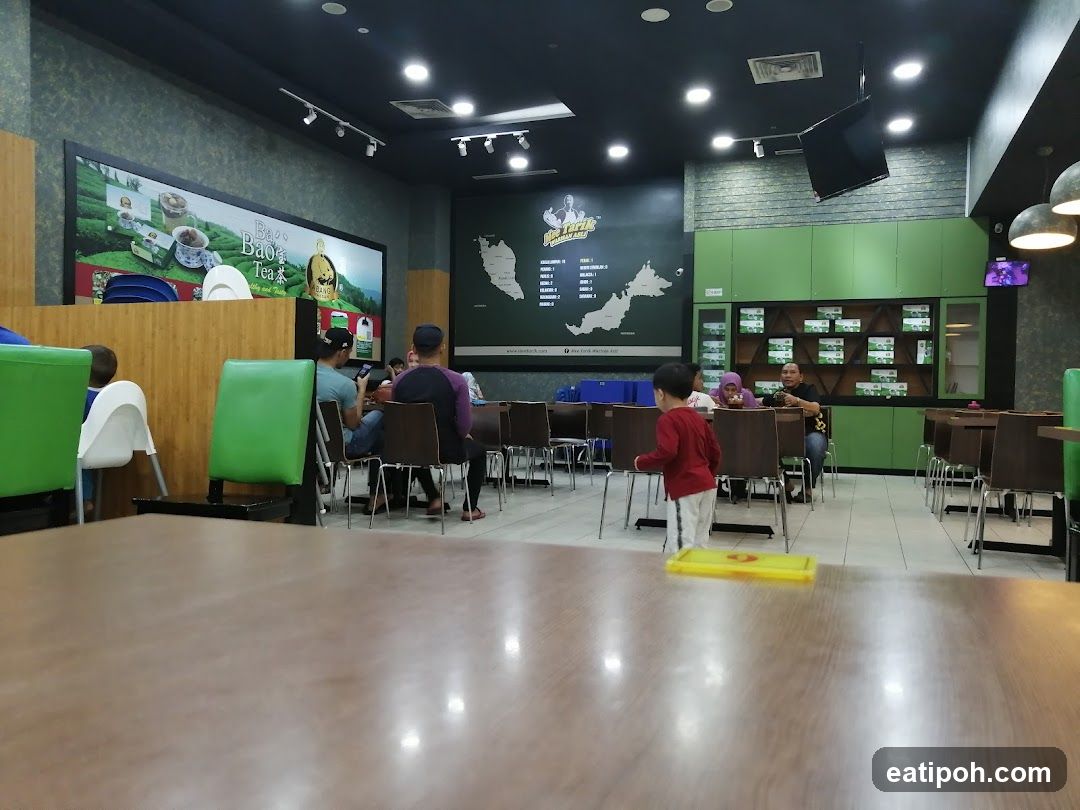 Interior of a tea shop