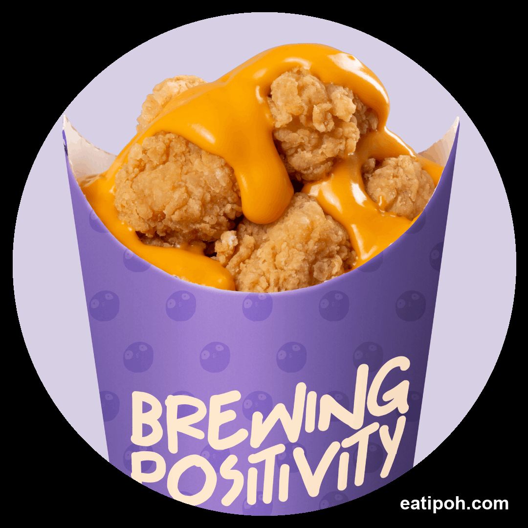 Fried Chicken Bites with Cheese Sauce