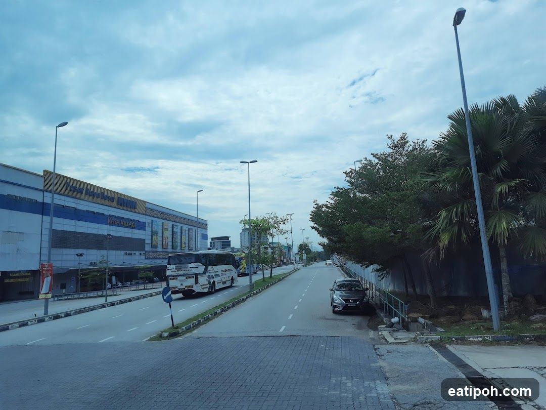 Street view near Rasa Village shopping center