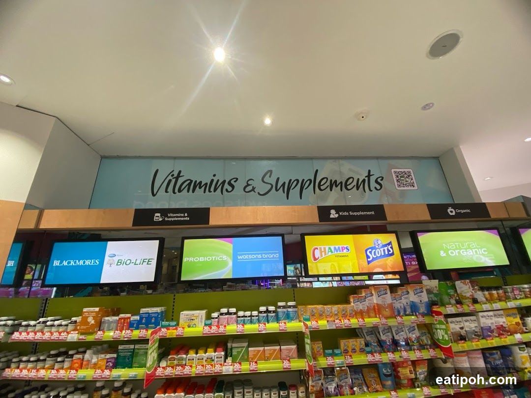 Vitamins & Supplements Section