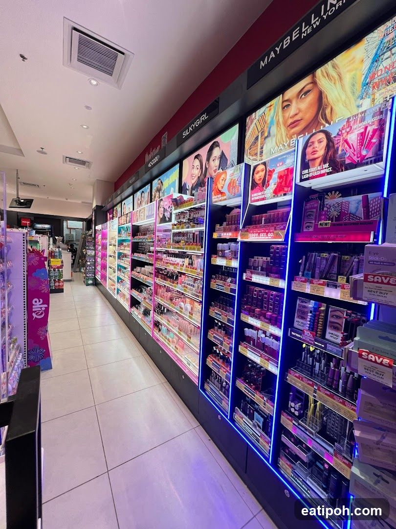 Interior of cosmetics store