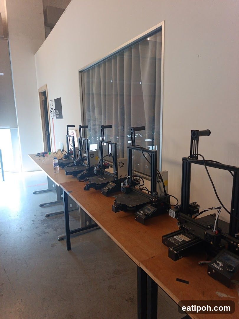 Interior of a workshop or lab