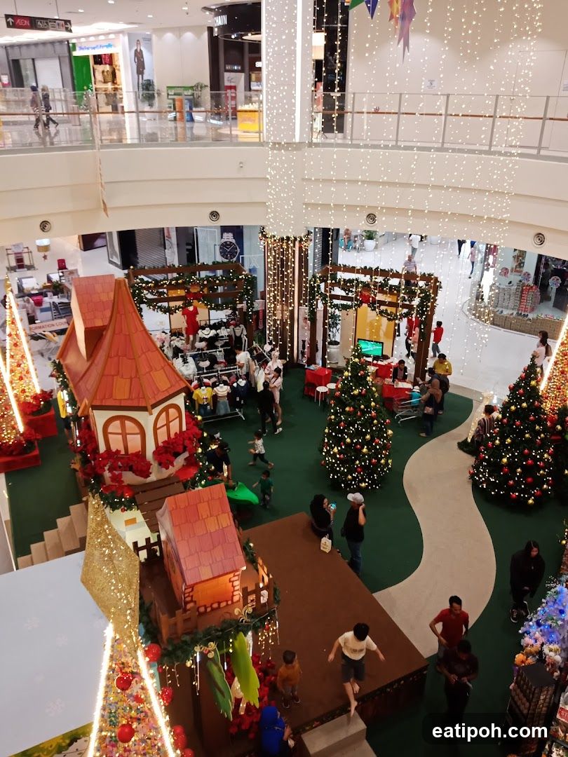 Shopping Mall Interior During Holiday Season