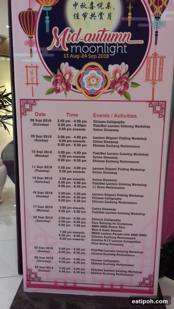 Mid-autumn Moonlight Event Schedule
