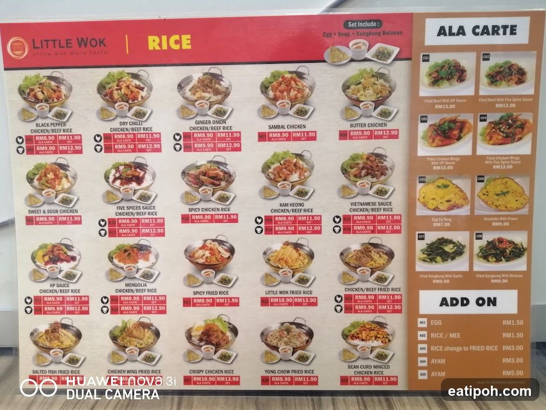Little Wok Rice Menu