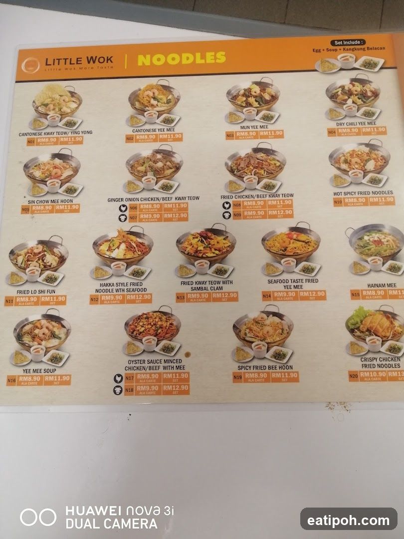 Little Wok Noodles Menu