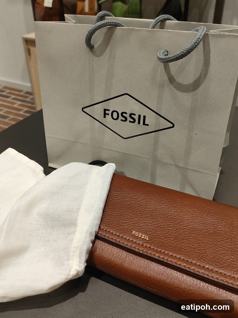 Fossil Wallet and Shopping Bag