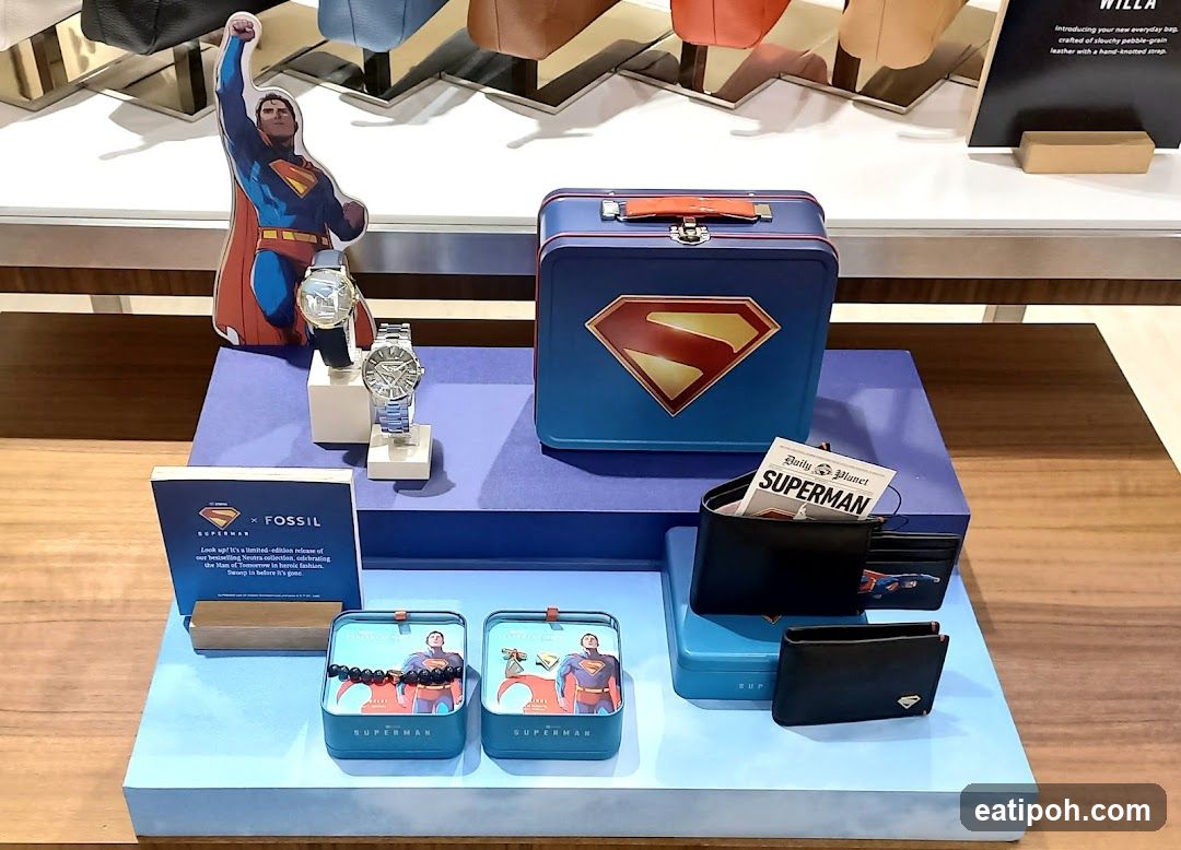 Superman x Fossil Collection Display