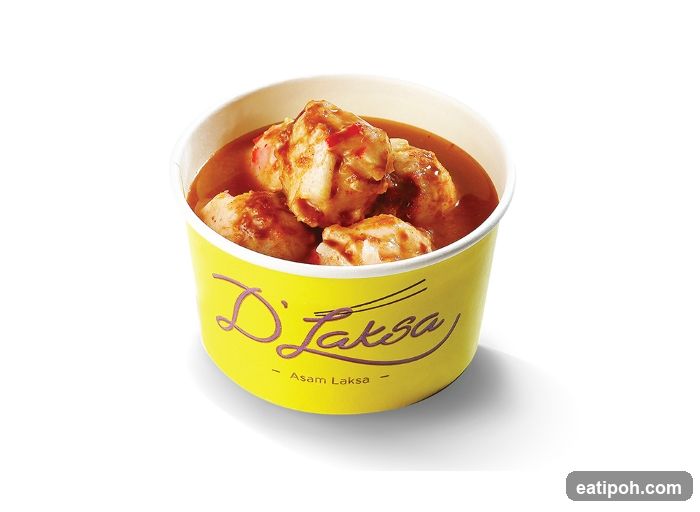 Asam Laksa in paper cup