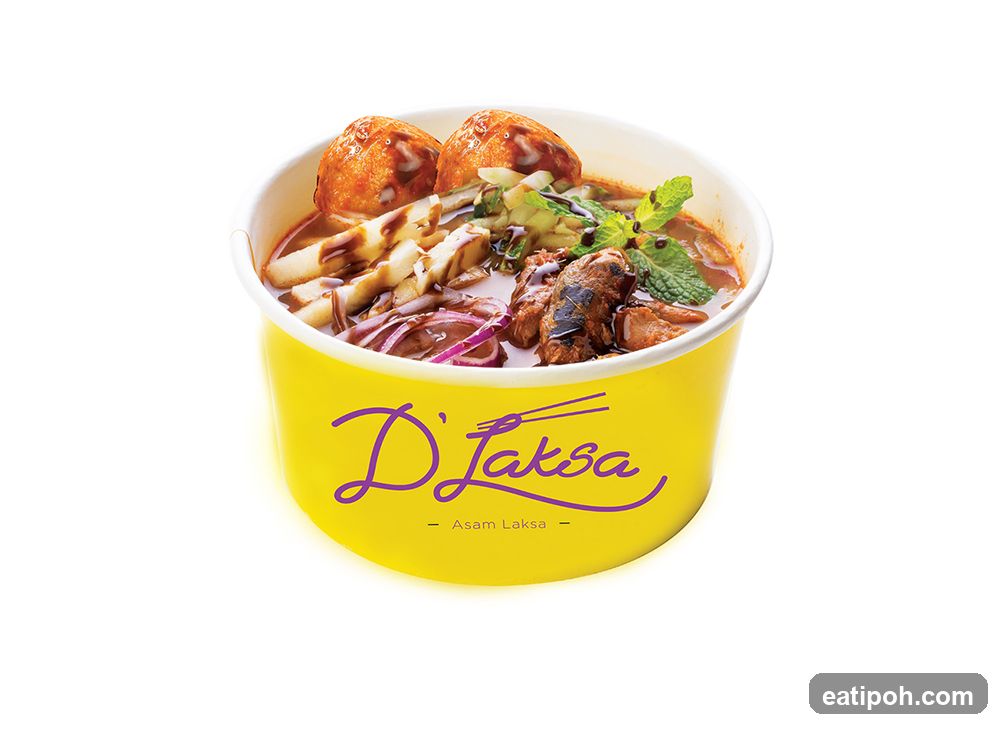 Asam Laksa in branded cup