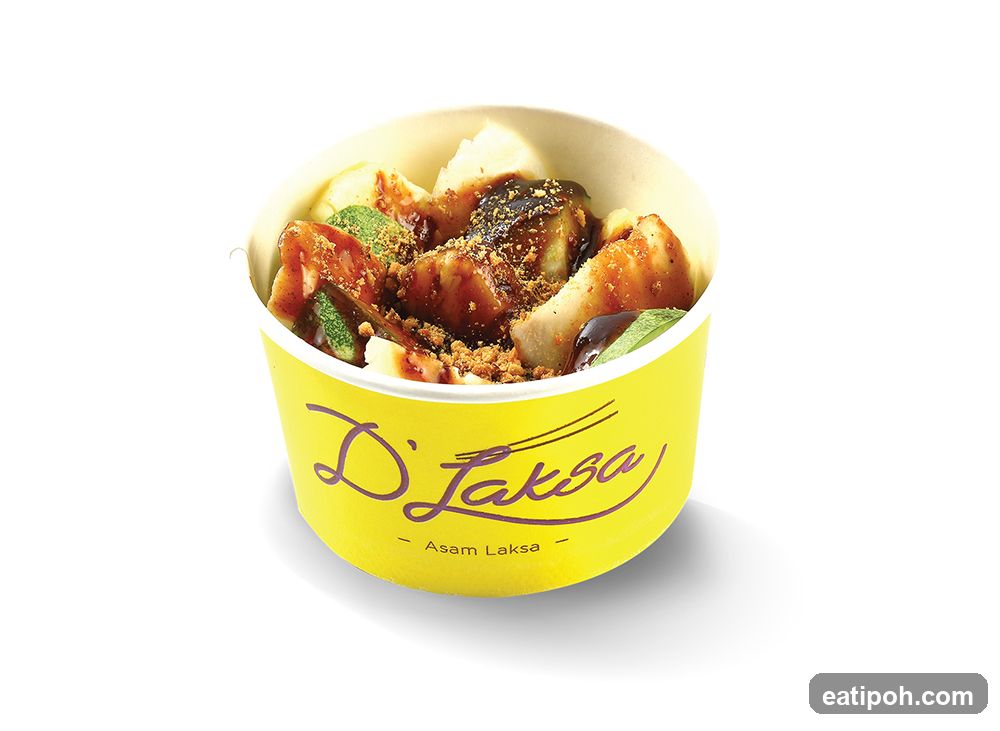 Asam Laksa in paper cup