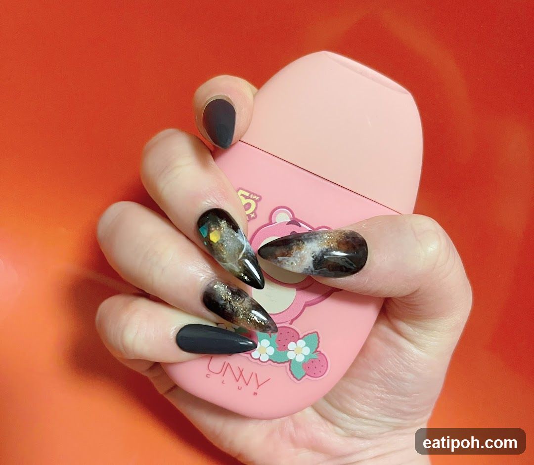 Hand holding product
