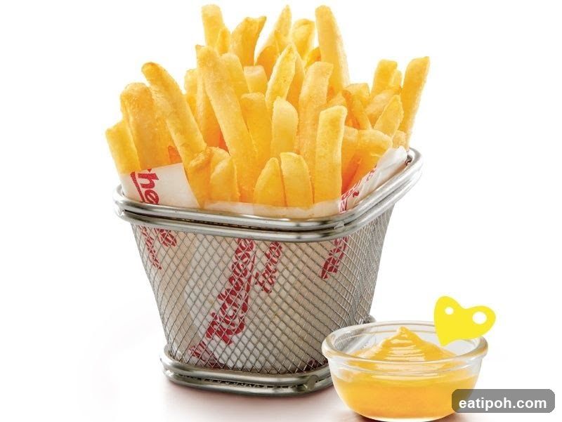 French Fries with Cheese Dip