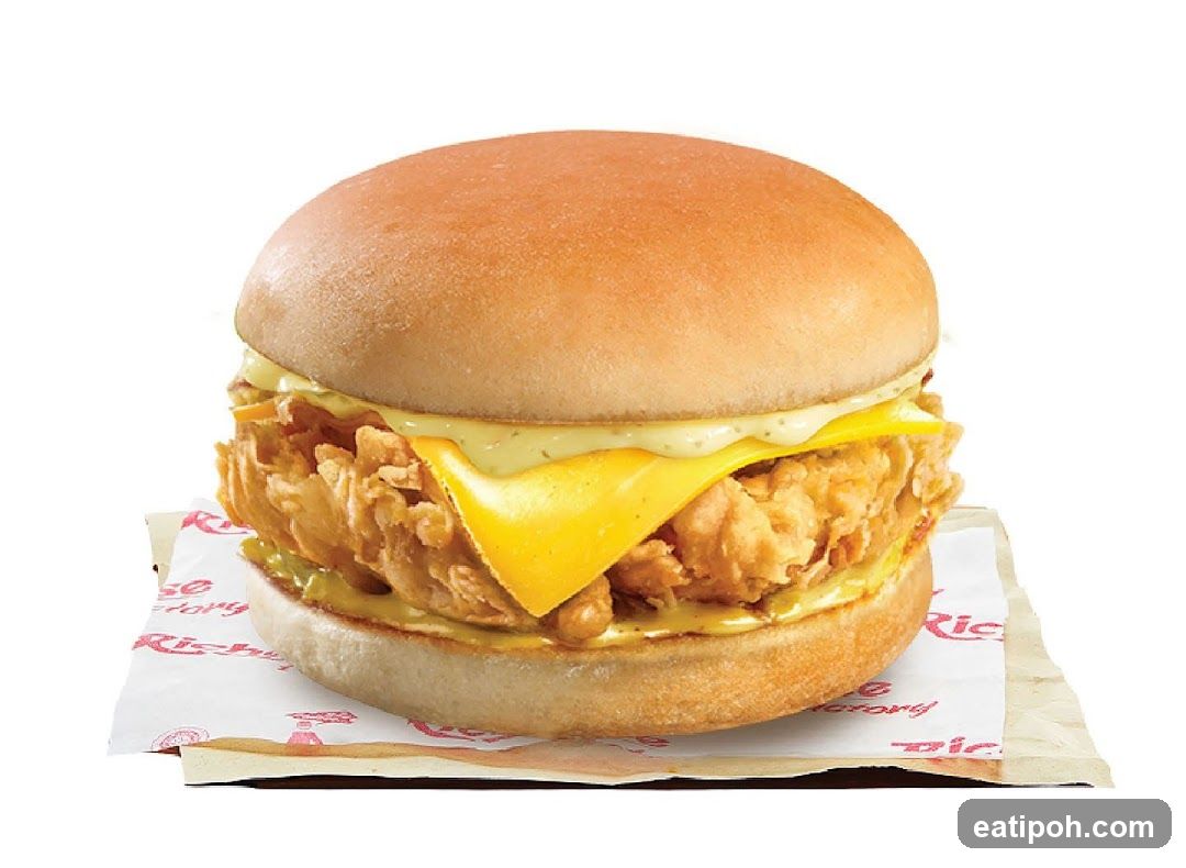 Crispy Chicken Burger with Cheese