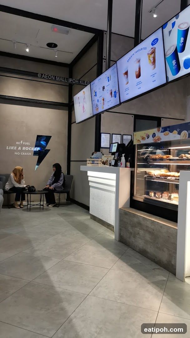 Interior of a café at AEON MALL IPOH KLEB