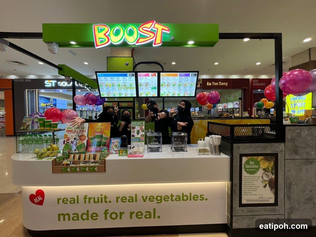 BOOST Juice Shop Counter