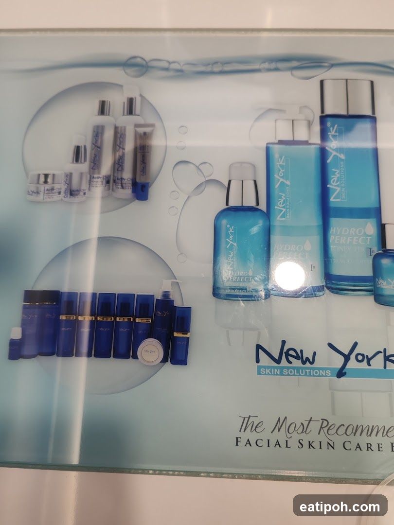 New York Skin Solutions Facial Skin Care Display