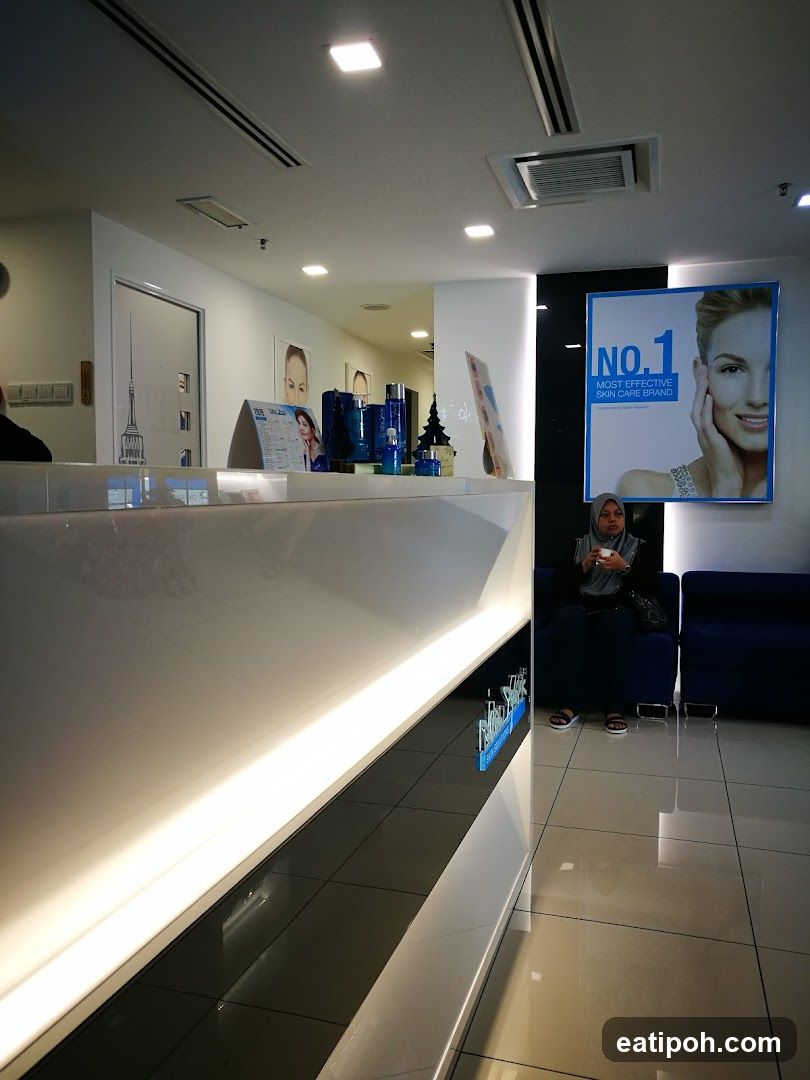 Interior of a skincare clinic