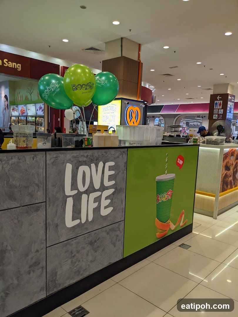 Boost Juice Stand Interior
