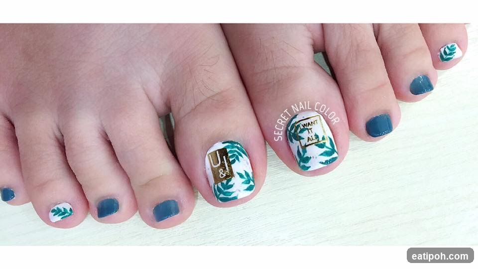 Foot Nail Art Design