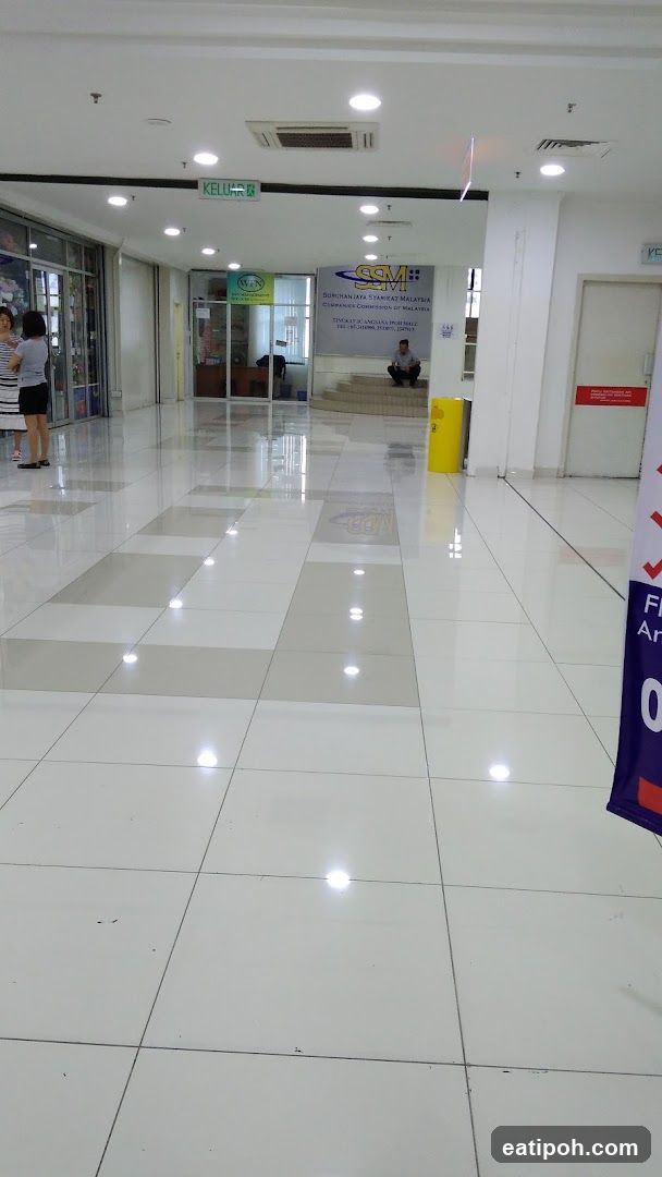 Interior hallway of a commercial building
