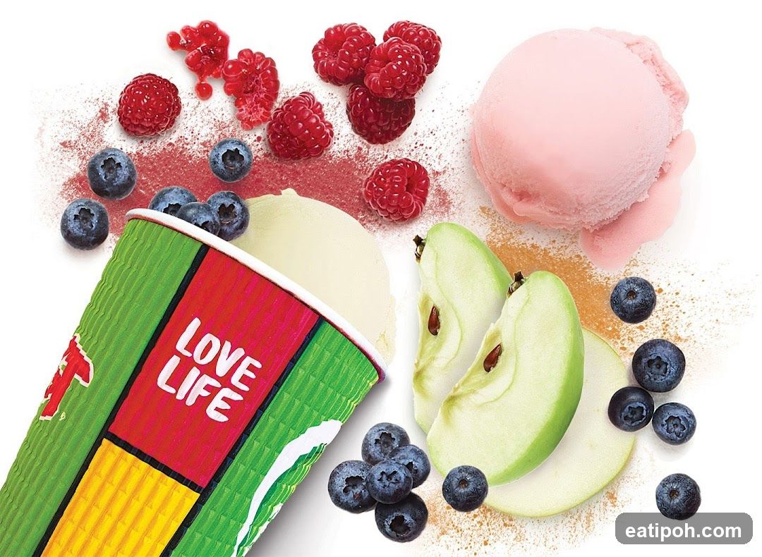 Ice Cream with Fruits