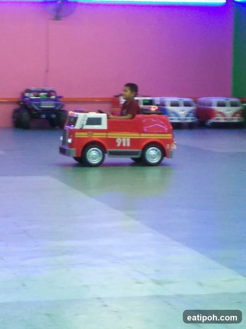 Child in indoor play area
