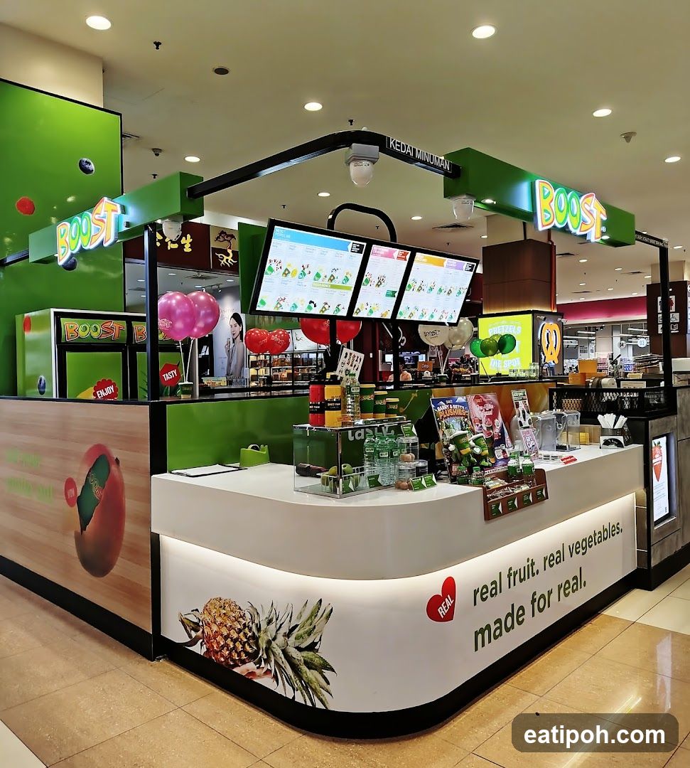 BOOST Juice Stand Interior