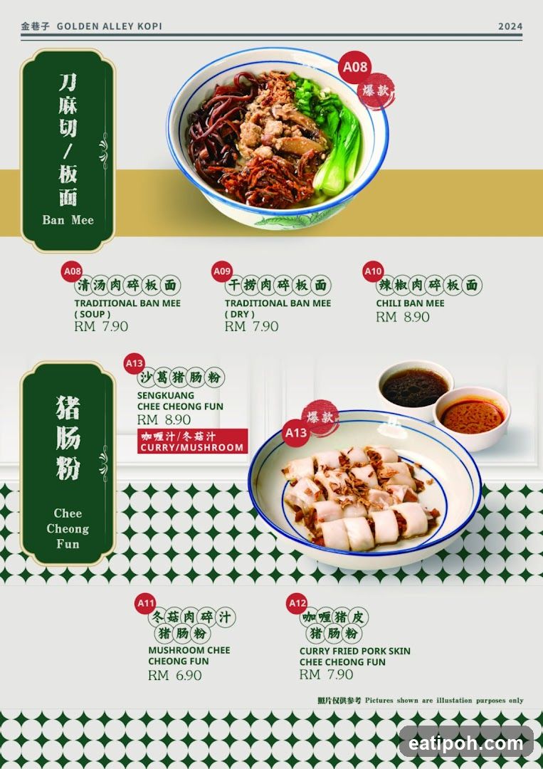 Golden Alley Kopi Menu 2024