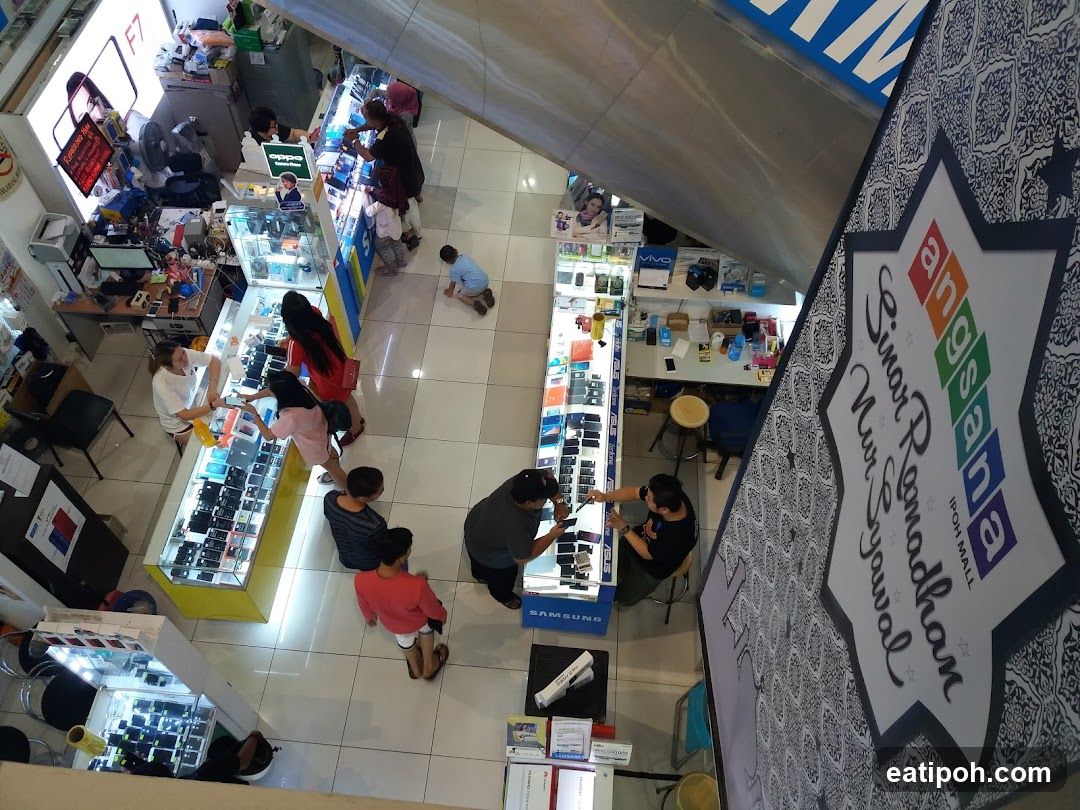 Interior View of Electronics Store
