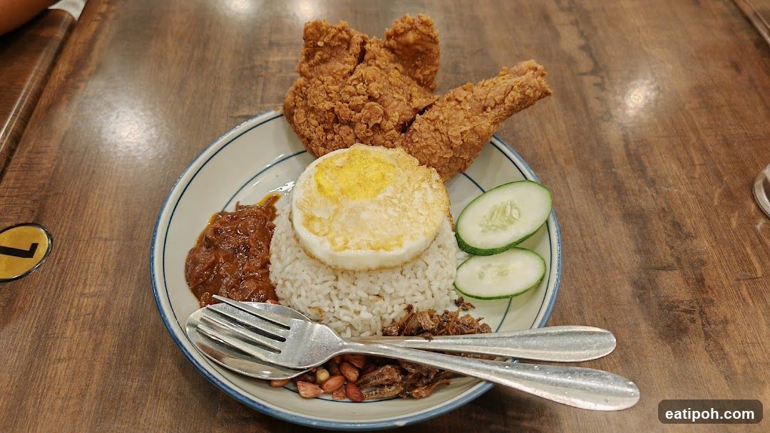 Food Plate on Wooden Table