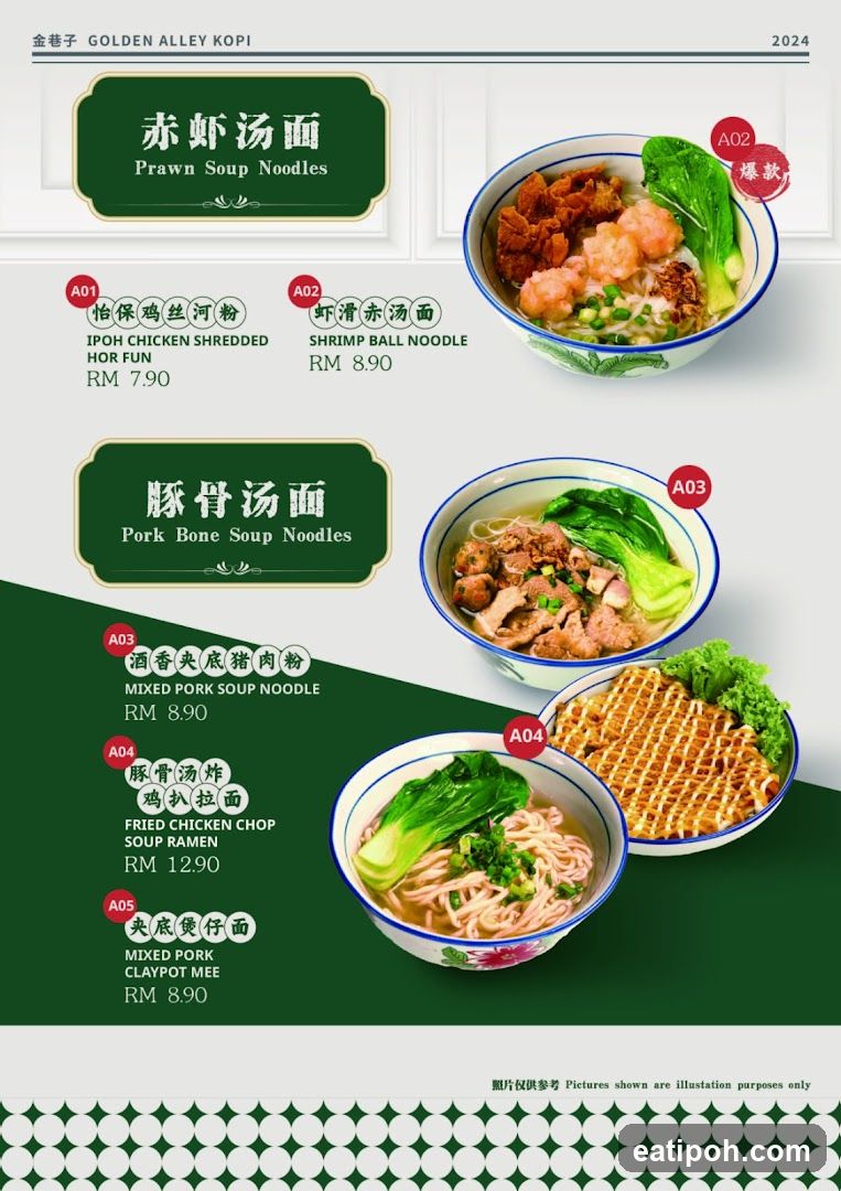 Golden Alley Kopi Menu 2024
